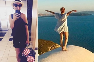 Katarzyna Zielińska na wakacjach w Grecji
