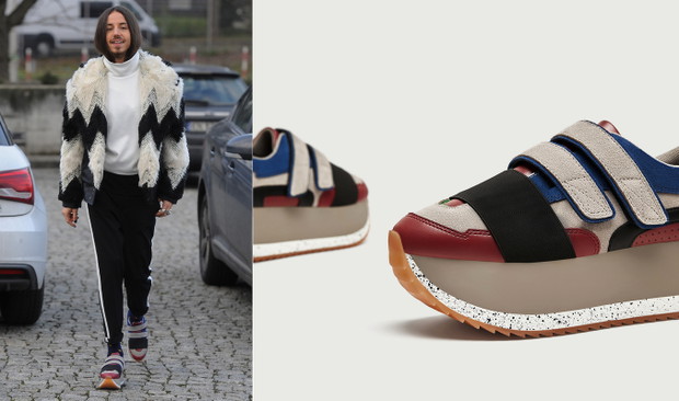 Michał Szpak w brzydkich sneakersach