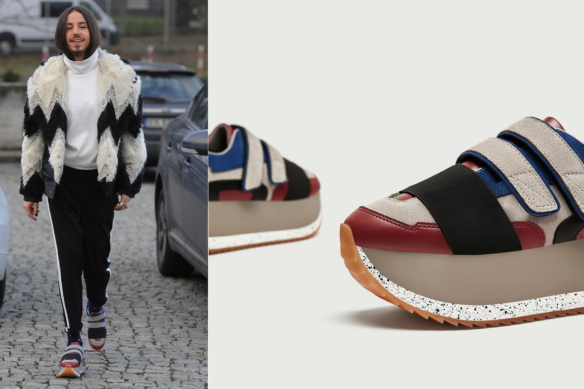 Michał Szpak w brzydkich sneakersach