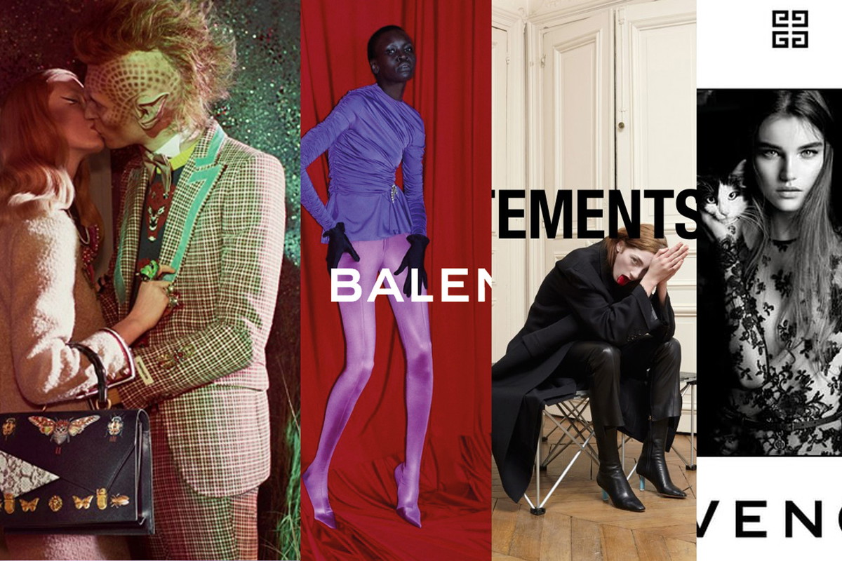 Kampanie Gucci, Balenciaga, Vetements, Givenchy