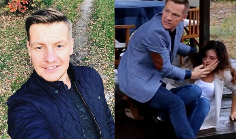M jak miłość Paweł uderzył Kingę