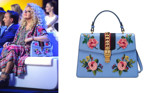 Magda Gessler z torebką Gucci Sylvie