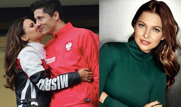 Anna Lewandowska całuje Roberta