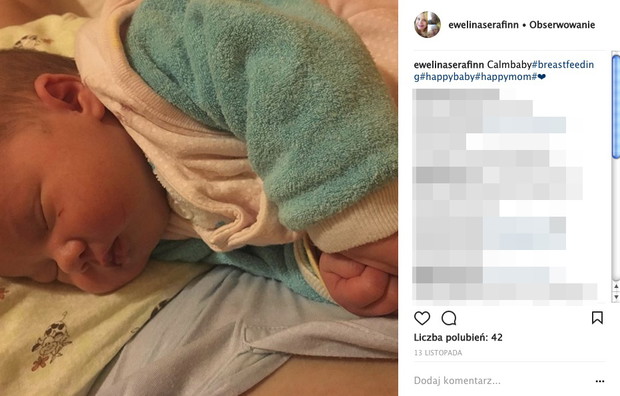 Ewelina Serafin urodziła córeczkę