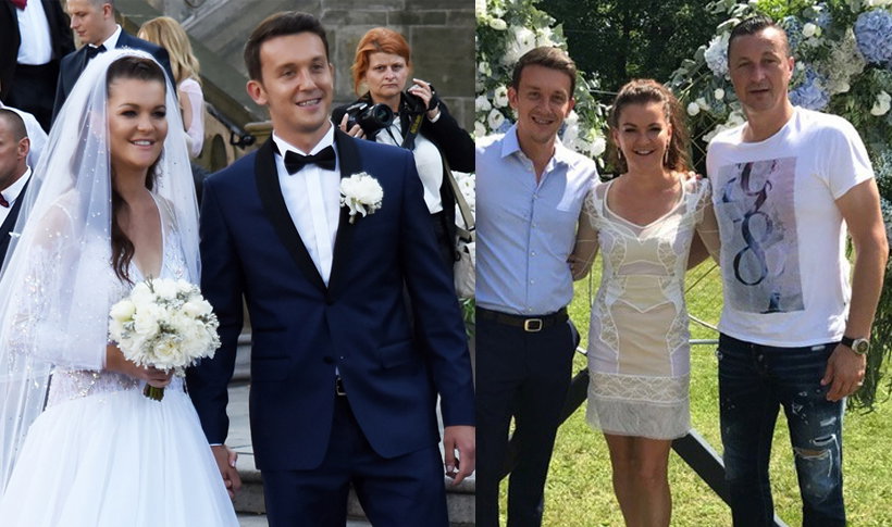 Tomasz Hajto na weselu Agnieszki Radwańskiej