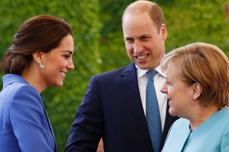 księżna Kate, książę William, Angela Merkel
