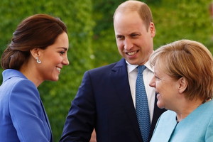 księżna Kate, książę William, Angela Merkel