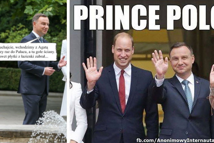 Memy z wizyty księżnej Kate i księcia Williama