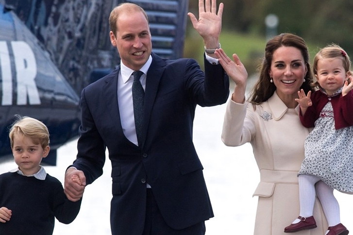 Księżna Kate i książę William z dziećmi