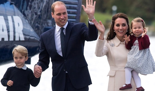Księżna Kate i książę William z dziećmi