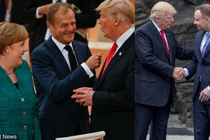 Donald Trump, Donald Tusk, Angela Merkel