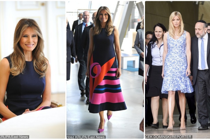 Melania i Ivanka Trump z odsłoniętymi ramionami. Wpadka?