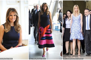Melania i Ivanka Trump z odsłoniętymi ramionami. Wpadka?