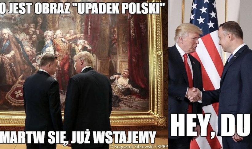 Donald Trump w Polsce memy