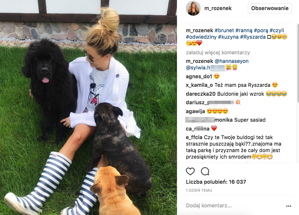 Oto nowy pies w rodzinie Rozenków?! Poznajcie Ryszarda! ZDJĘCIA