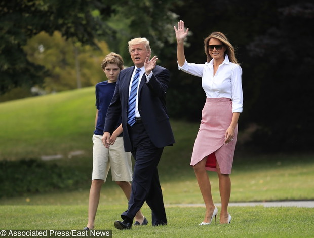 Donald Trump z rodzin? w Bedminster