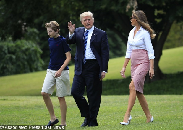 Donald Trump z rodzin? w Bedminster