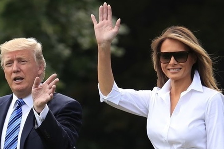 Melania Trump w świetnej stylizacji