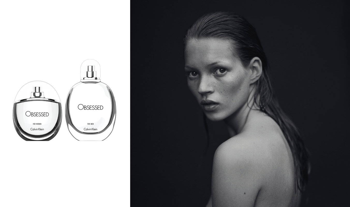 Perfumy Obsessed Calvin Klein, kampania perfum Obsession Calvin Klein, 1993r.