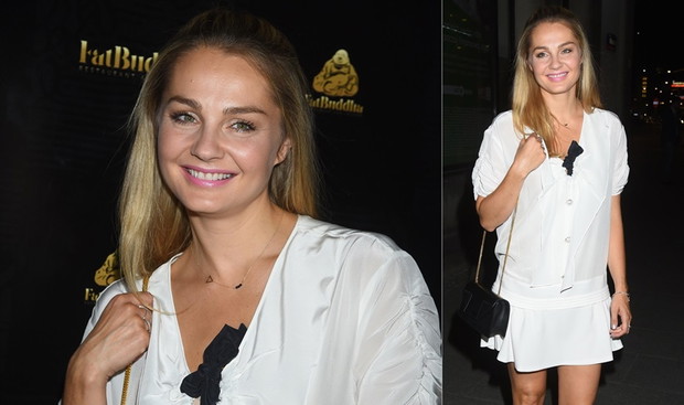 Małgorzata Socha na otwarciu restauracji