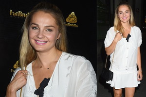 Małgorzata Socha na otwarciu restauracji