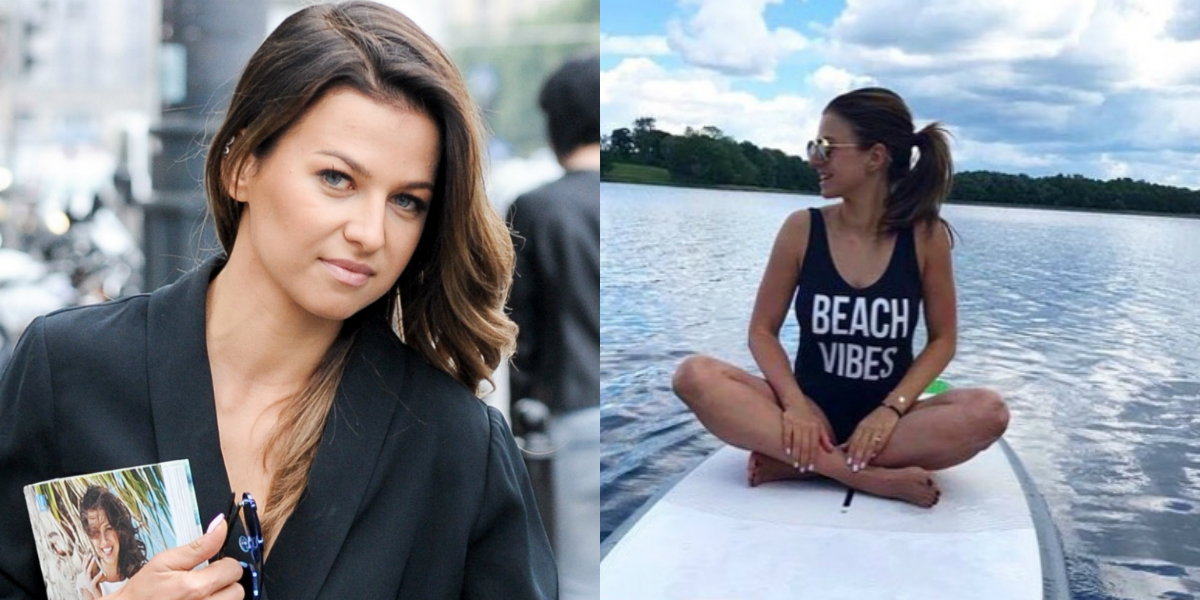 Ania Lewandowska w kostiumie kąpielowym ASOS