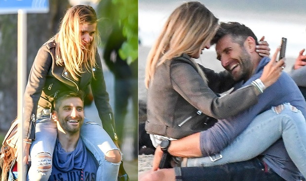 Joanna Koroniewska i Maciej Dowbor na plaży w Sopocie