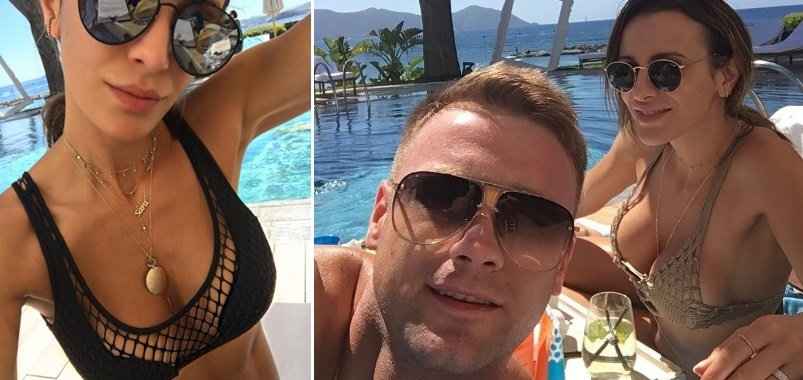 Sara i Artur Borucowie na wakacjach na Ibizie