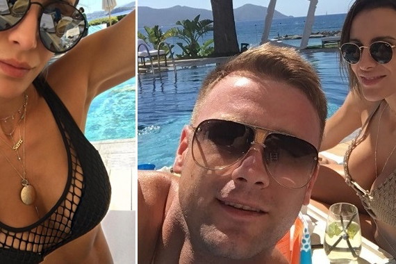 Sara i Artur Borucowie na wakacjach na Ibizie