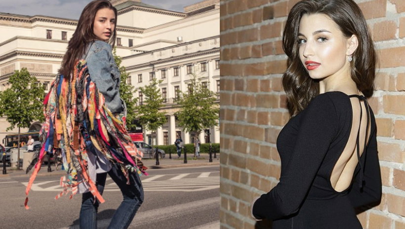 Julia Wieniawa w kurtce z frędzlami
