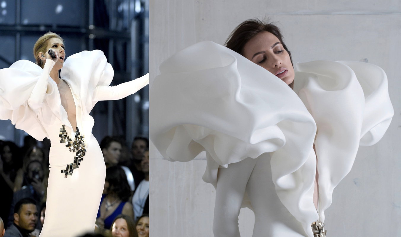 Celine Dion w sukni od Stéphane'a Rollanda