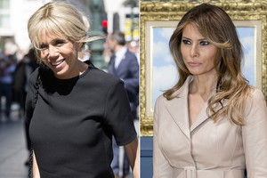 Brigitte Macron i Melania Trump na spotkaniu żon prezydentów Brukseli