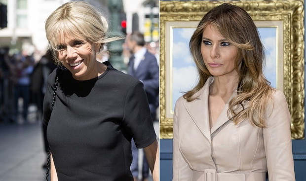 Brigitte Macron i Melania Trump na spotkaniu żon prezydentów Brukseli