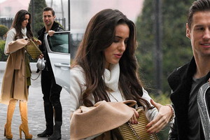 Grzegorz Krychowiak i Celia Jaunat