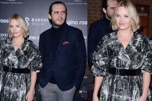 Roma Gąsiorowska i Michał Żurawski na pokazie Tomka Ossolińskiego