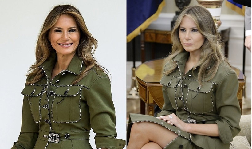 Melania Trump w stylu militarnym