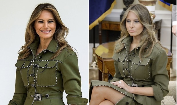 Melania Trump w stylu militarnym