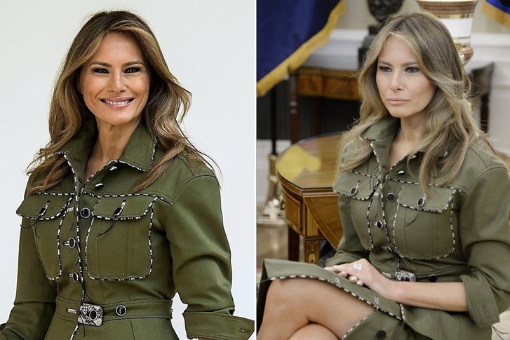 Melania Trump w stylu militarnym