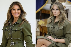 Melania Trump w stylu militarnym