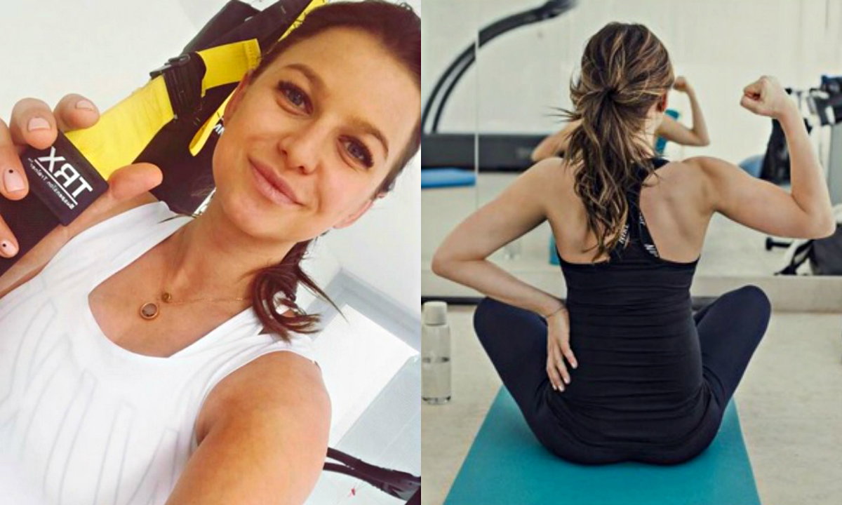 Anna Lewandowska trenuje w 9. miesiącu ciąży