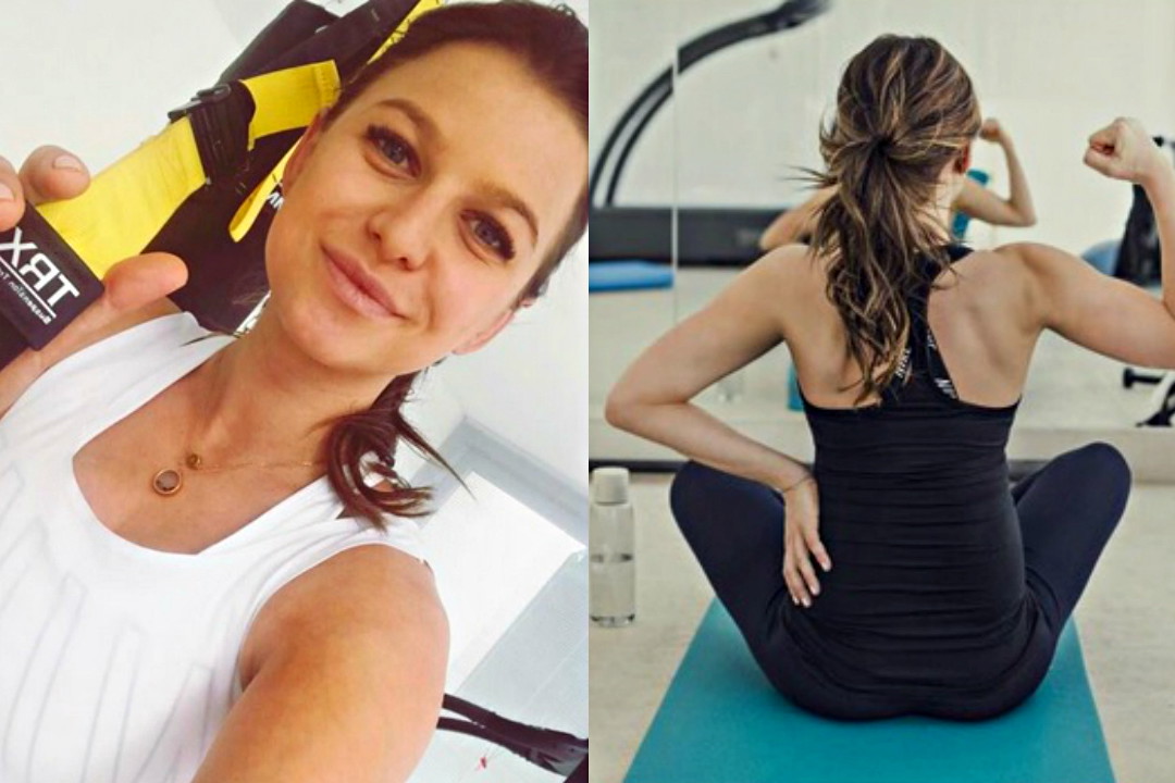 Anna Lewandowska trenuje w 9. miesiącu ciąży