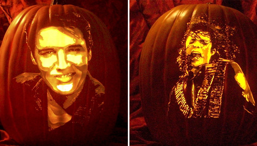 Halloween Elvis Presley i Michael Jackson