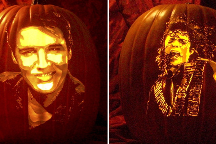 Halloween Elvis Presley i Michael Jackson