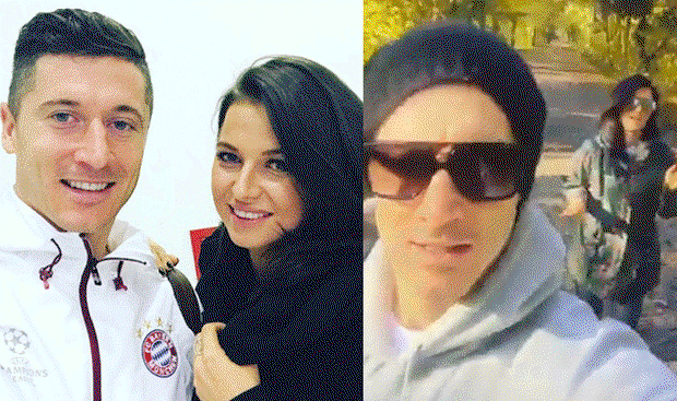Robert Lewandowski i Anna Lewandowska
