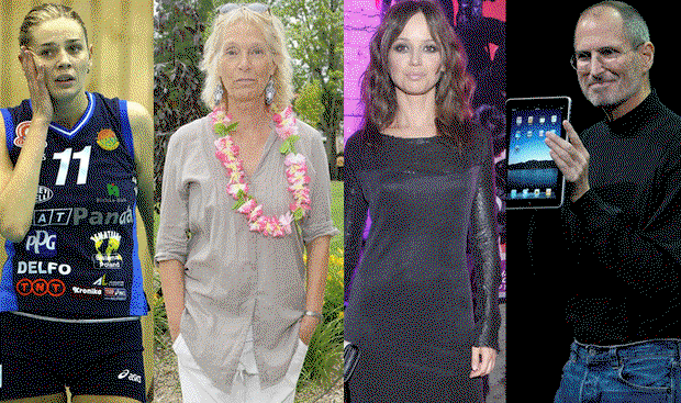 Agata Mróz, Anna Przybylska, Steve Jobs, Małgorzata Braunek