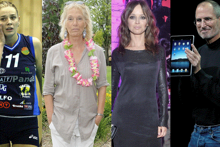 Agata Mróz, Anna Przybylska, Steve Jobs, Małgorzata Braunek