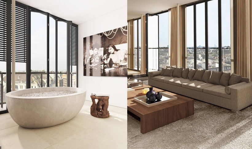 Apartament Justina Biebera w Amsterdamie