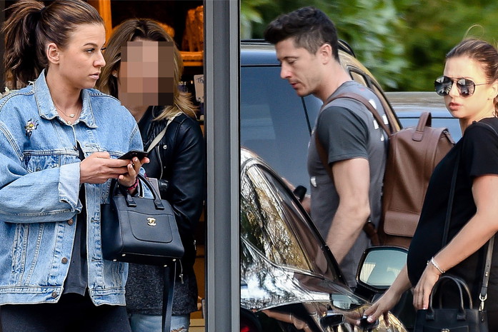 Anna i Robert Lewandowscy w Monachium