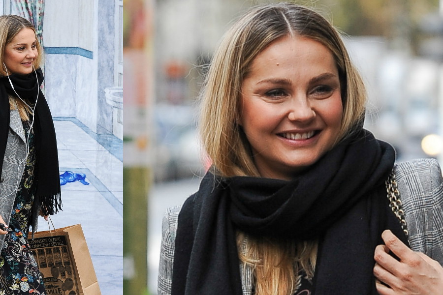 Małgorzata Socha na zakupach w centrum Warszawy