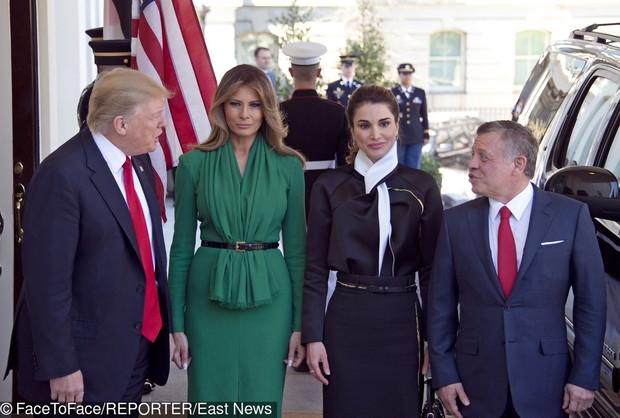Jorda?ska para królewska na spotkaniu z Donaldem i Melani? Trump